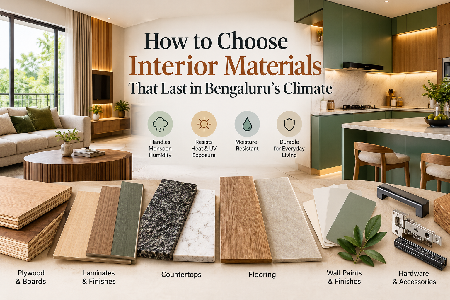 How to Choose Interior Materials That Last in Bengaluru’s Climate