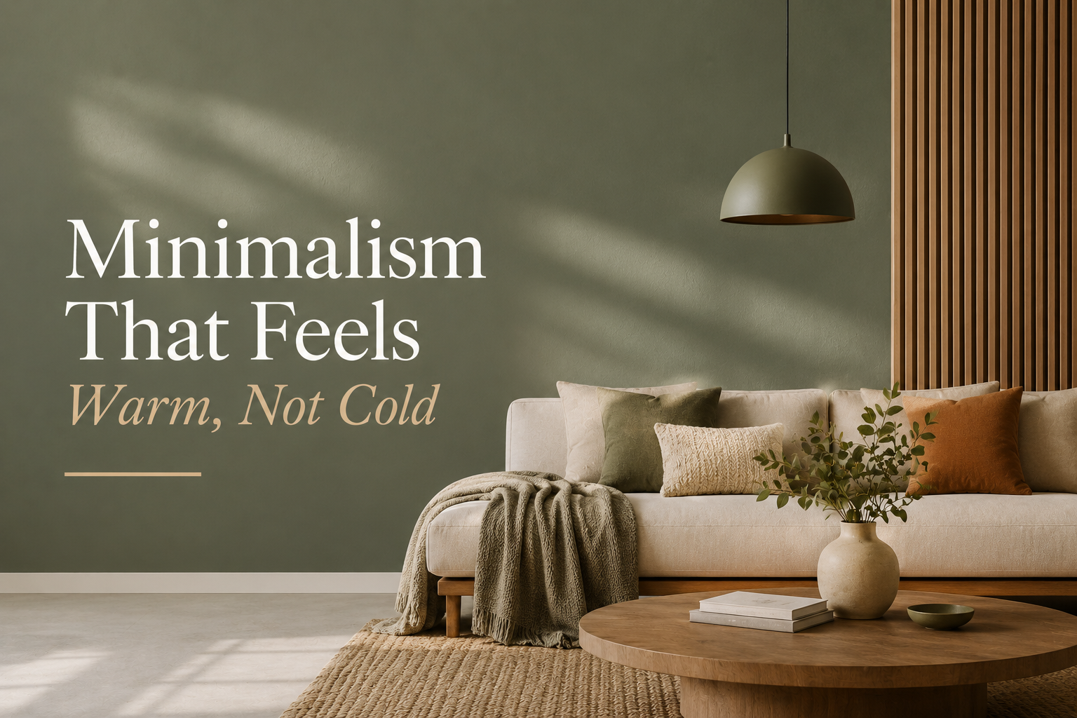 Minimalism That Feels Warm, Not Cold
