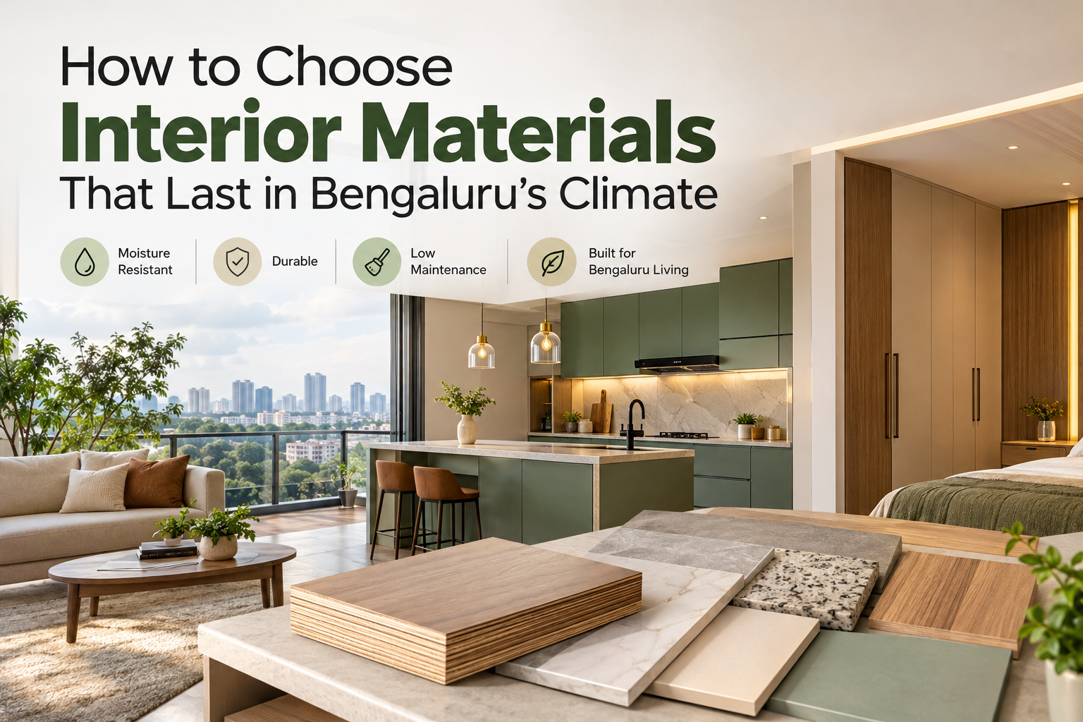 How to Choose Interior Materials That Last in Bengaluru’s Climate