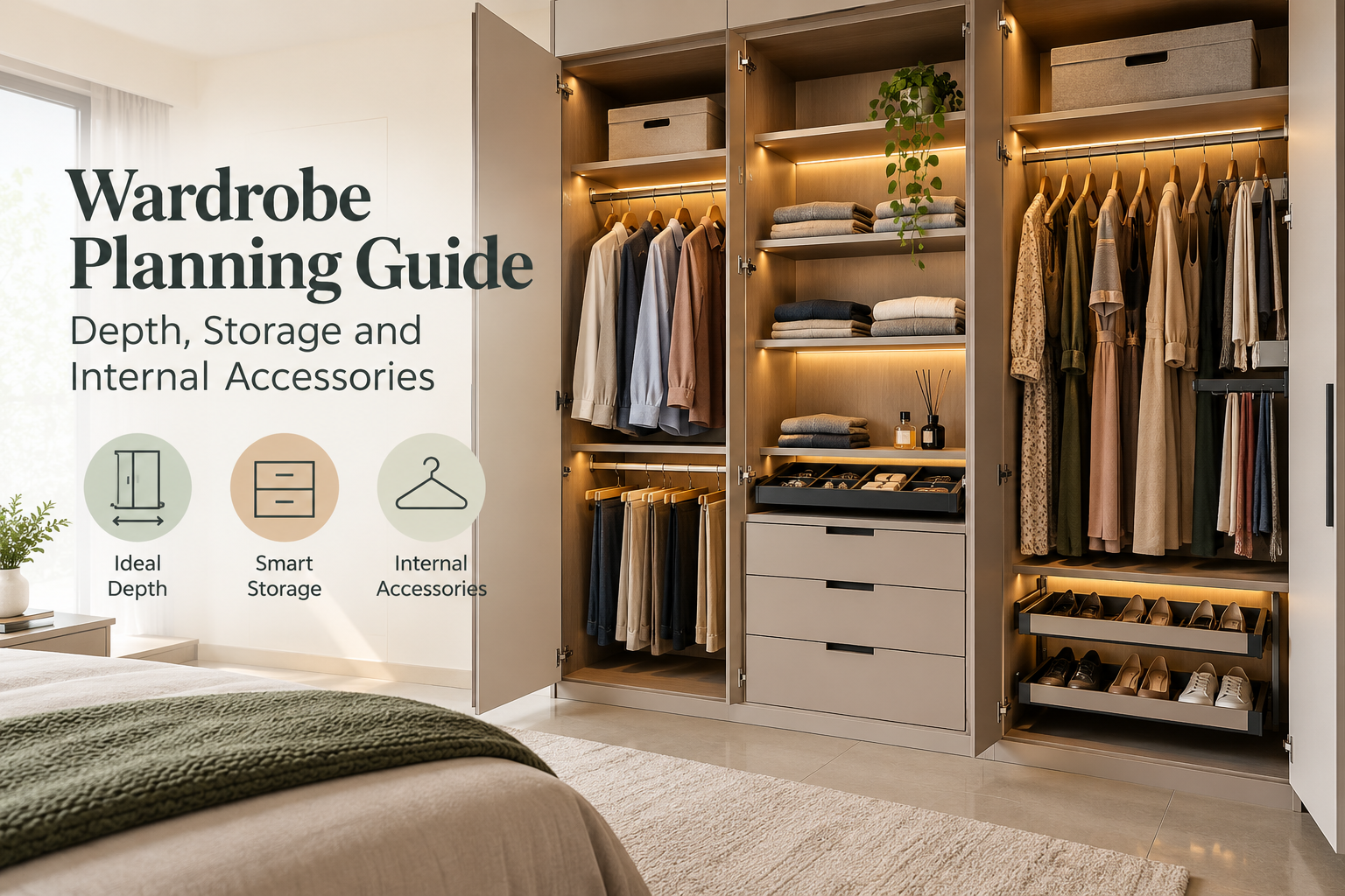 Wardrobe Planning Guide: Depth, Storage and Internal Accessories