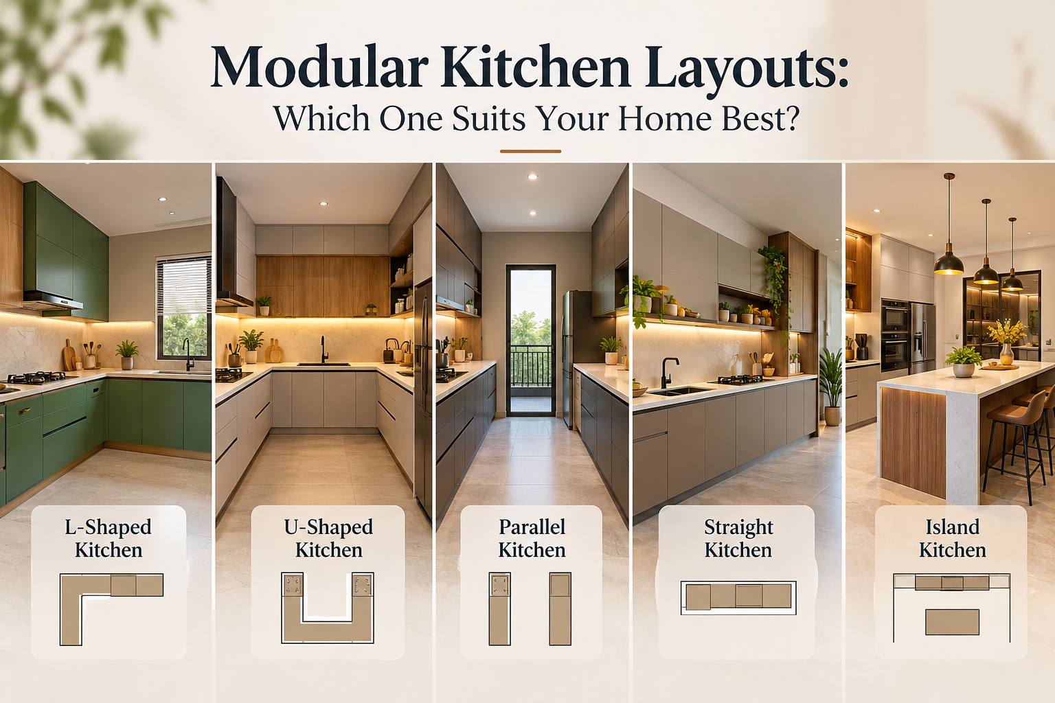 Modular Kitchen Layouts: Which One Suits Your Home Best?